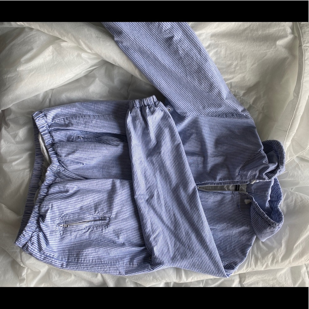 Pinstripe Brandy Melville Windbreaker